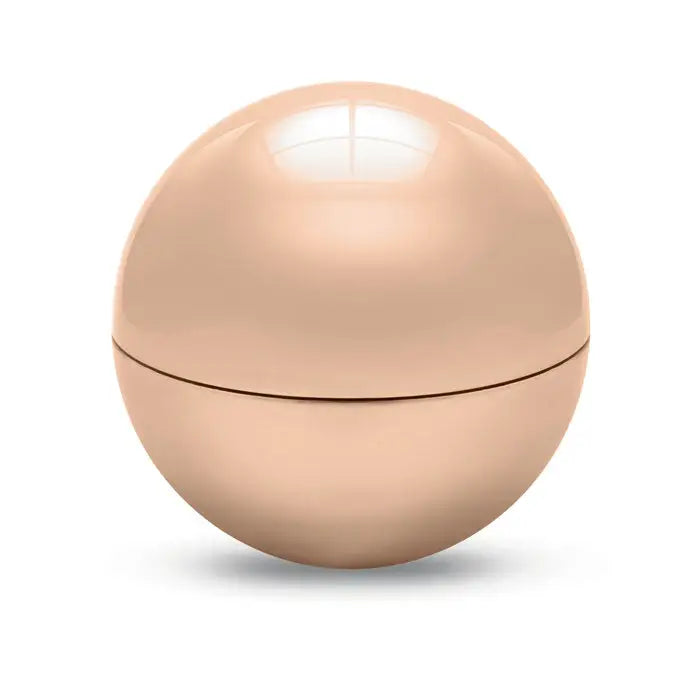 Balsam de buze rotund rose gold cu finisaj uv lucios si capac fara cusaturi