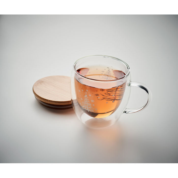 Cana din borosilicat cu perete dublu
