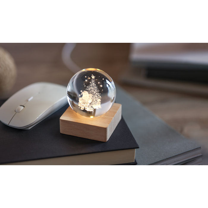 Minge de cristal LED de Craciun