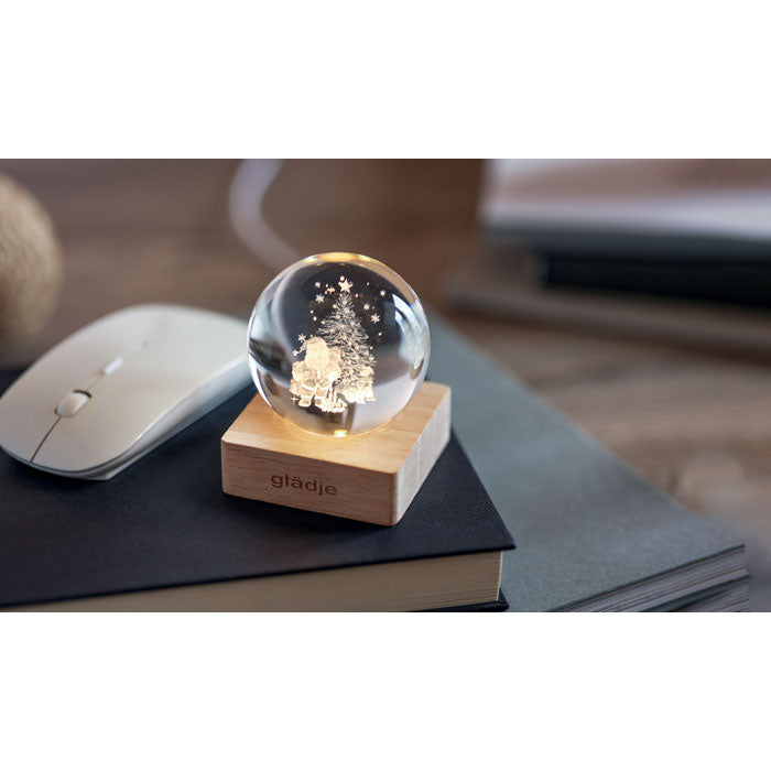 Minge de cristal LED de Craciun