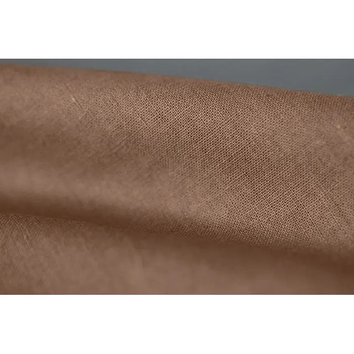 Geanta de cumparaturi din bumbac de 140 gr/m² in nuanta maro pamantiu cu textura subtila tesuta din panza de in moale