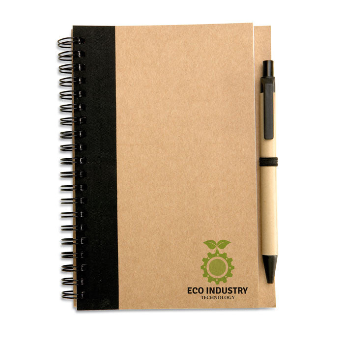 Caiet B6 reciclat cu stilou