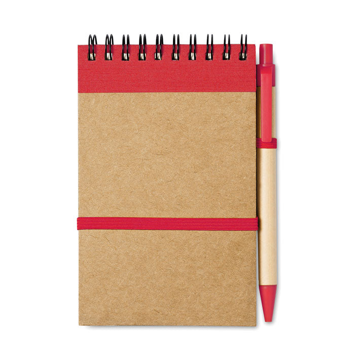 Blocnotes A6 reciclat cu stilou