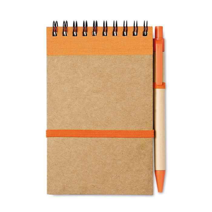 Blocnotes A6 reciclat cu stilou