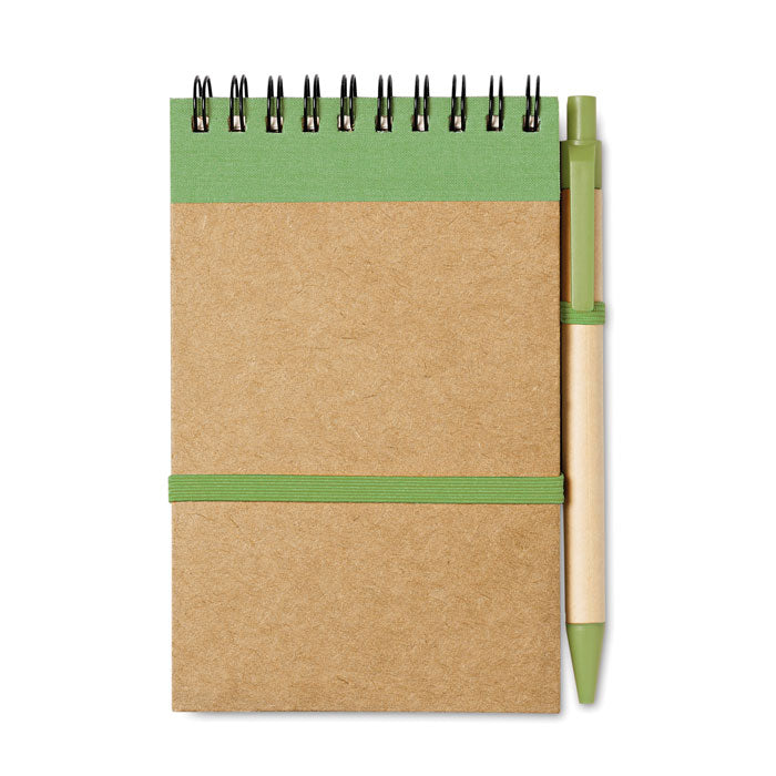 Blocnotes A6 reciclat cu stilou
