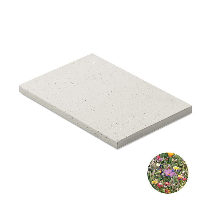 Caiet A5 cu coperta din hartie cu seminte