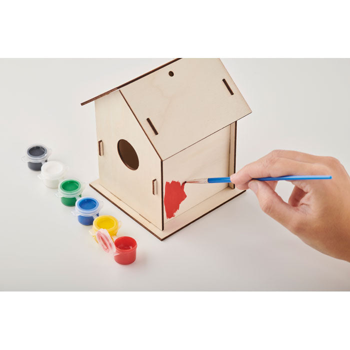 Kit bricolaj pentru casa pentru pasari din lemn