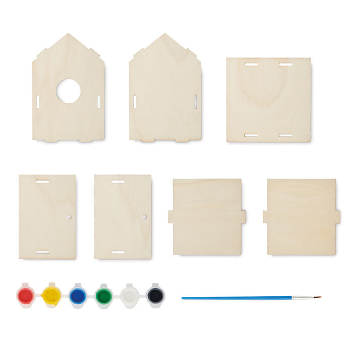 Kit bricolaj pentru casa pentru pasari din lemn