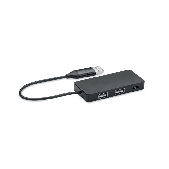Hub USB cu 3 porturi cu cablu de 20 cm