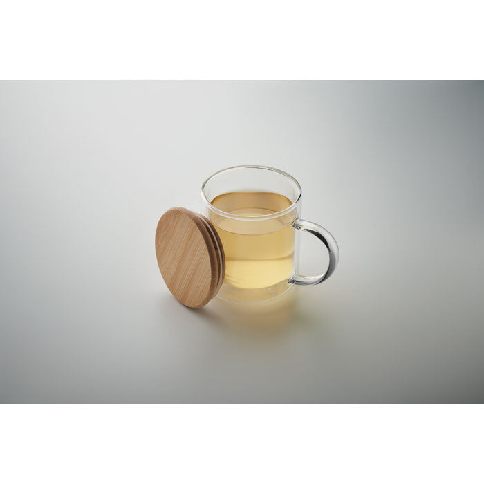 Cana din borosilicat cu perete dublu