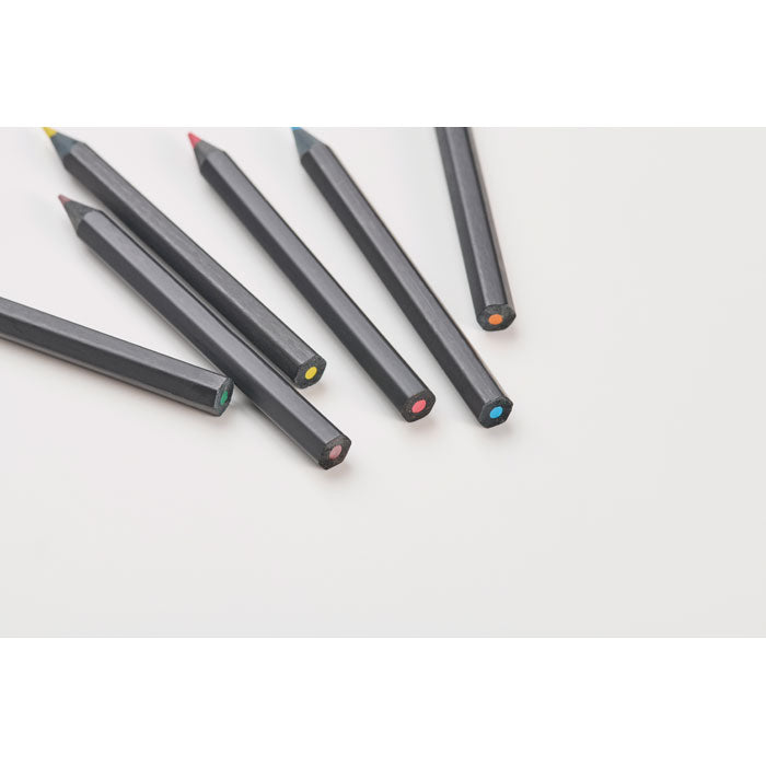 6 creioane negre de colorat