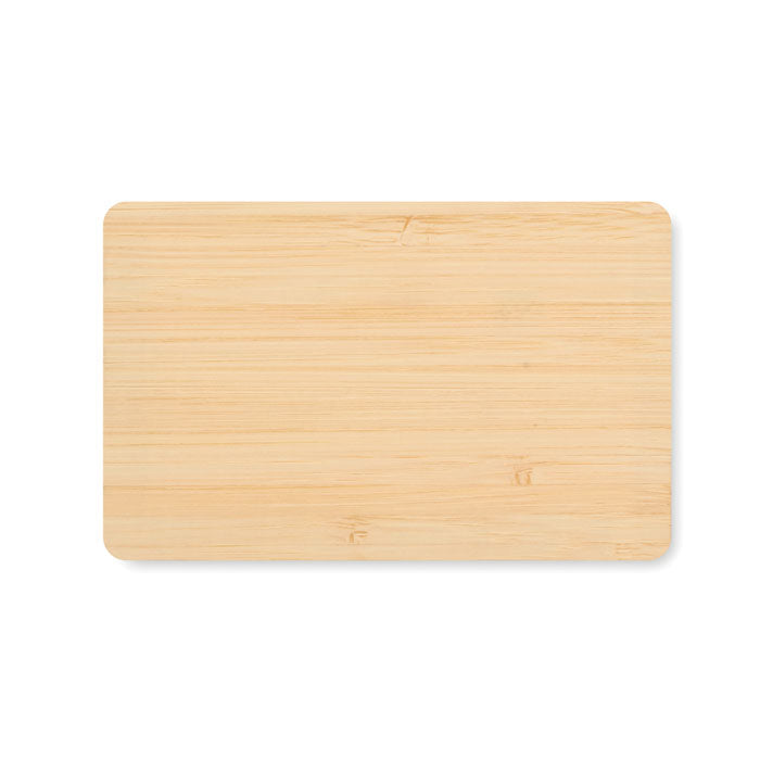 Card RFID din material bambus