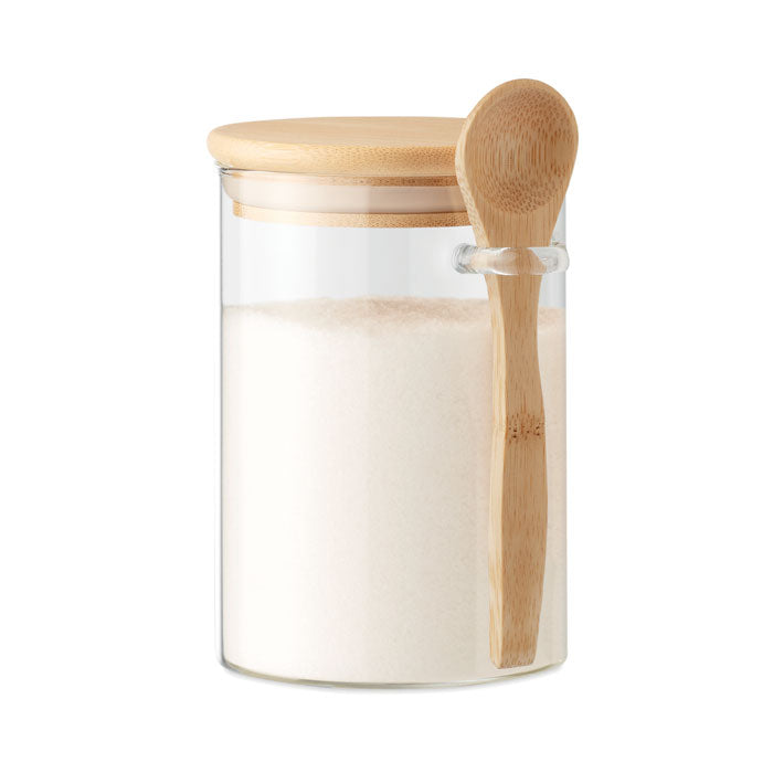 Borcan de sticla cu lingura 600 ml