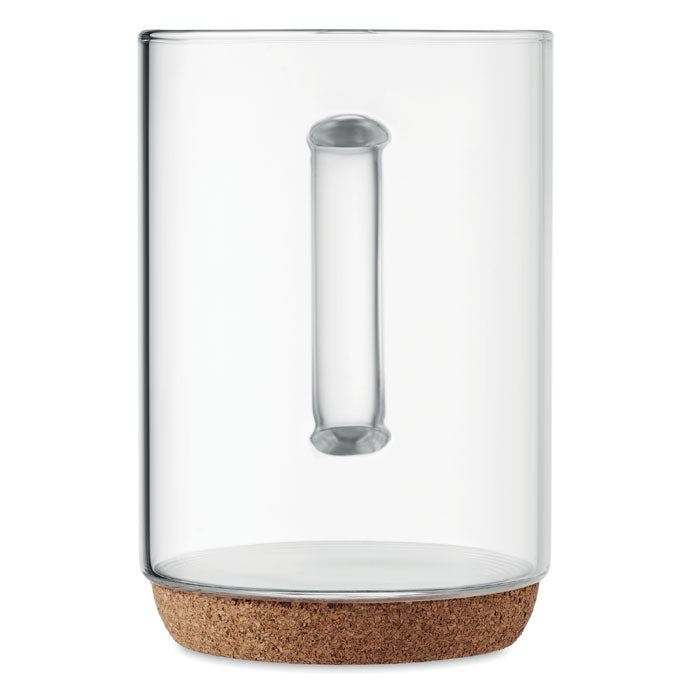Cana de sticla 400ml cu baza de pluta