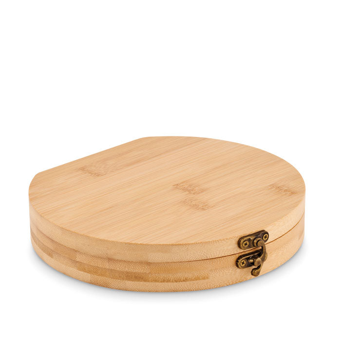 Set de scule de 15 piese cutie din bambus