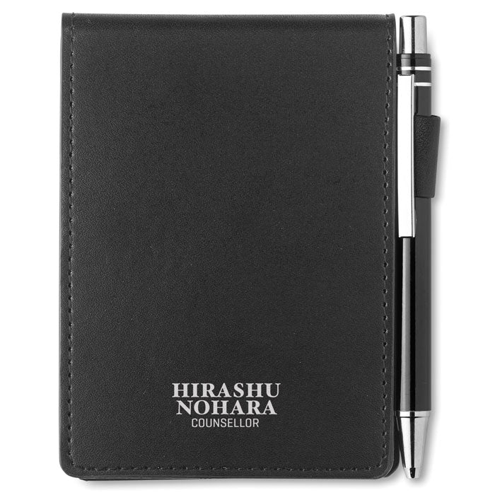 Blocnotes A7 in husa din PU cu stilou