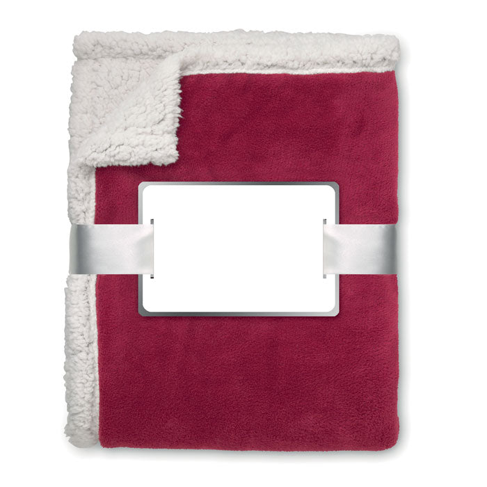 Patura din lana coral/ sherpa