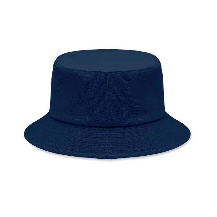 Palarie de soare din bumbac periat 260grm² navy blue cu textura si bor lat usor curbat
