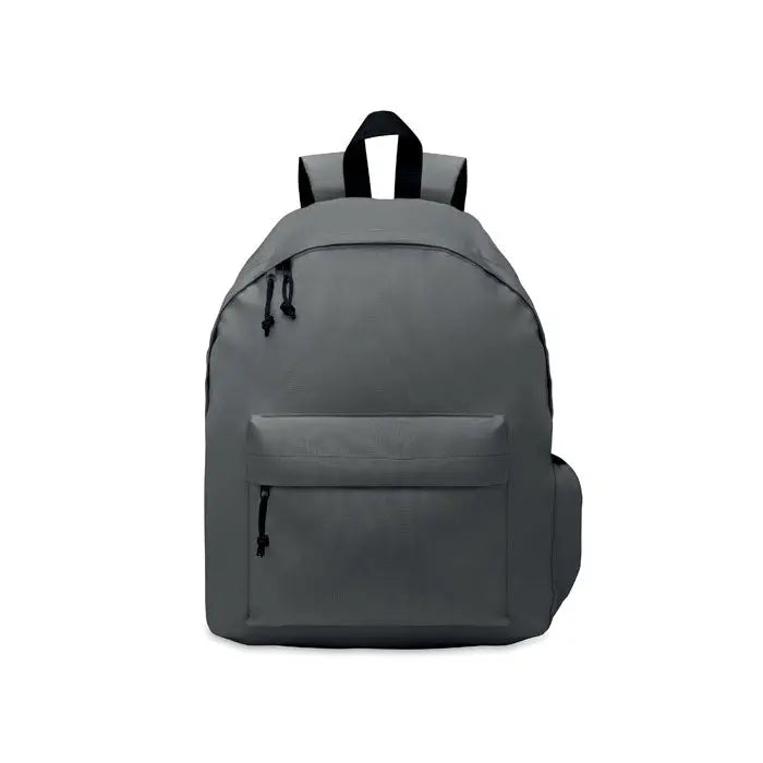 Rucsac din poliester 600d rpet gri cu fermoare si bretele negre din pânză
