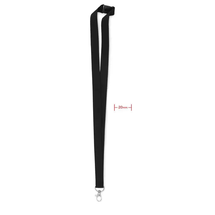 Snur cu carlig metalic 20 mm din material textil negru cu catarama din plastic si carlig metalic robust