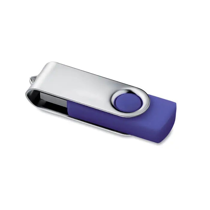Techmate usb flash de 16 gb de culoare violet si argintiu cu design modern si corp rotativ