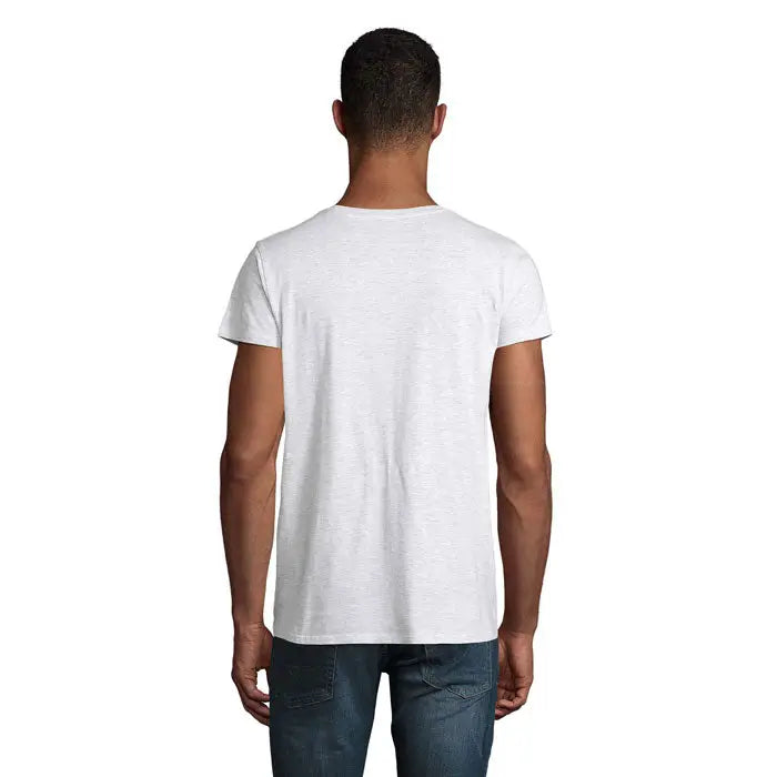 Tricou pioneer men 175g alb cu mâneci scurte și textură subtilă ideal pentru uz casual
