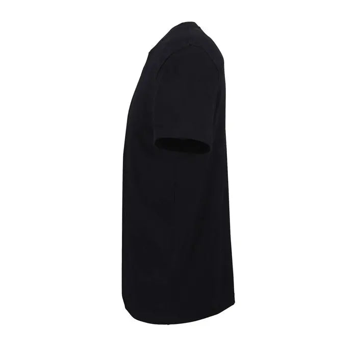 Tricou negru cu mâneci scurte și design simplu solid pentru trioc tuner 150 din bumbac moale