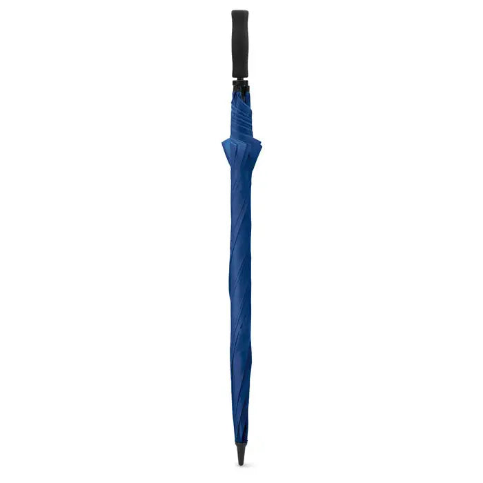 Umbrelă de 30 inch albastră cu mâner și vârf negru pentru golf, vedere față