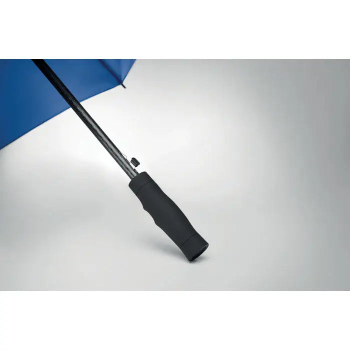 Mâner ergonomic negru pe ax albastru al umbrelei rezistente la vânt de 27 inch