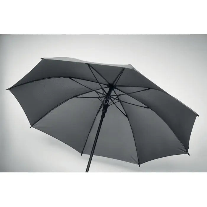 Umbrela rezistenta la vant de 23 inch neagra cu design modern si cadru robust pentru utilizare rezistenta