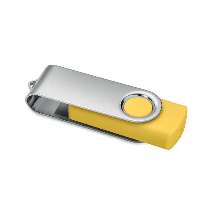 16 gb usb flash 3.0 tip c mo1401 galben si argintiu cu capac rotativ din metal si plastic