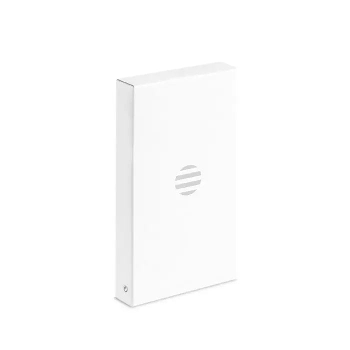 Set de surubelnite 24 piese in carcasa alba dreptunghiulara cu logo minimalist circular cu dungi orizontale