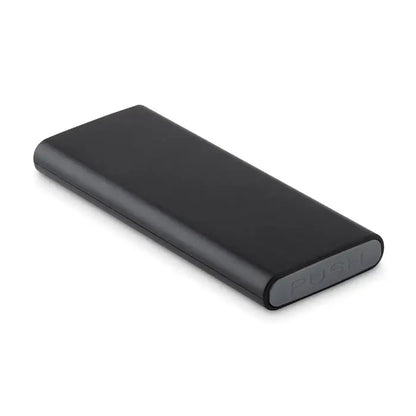 Set de surubelnite 24 piese in carcasa cu power bank portabil negru dreptunghiular finisaj mat cu push gravat