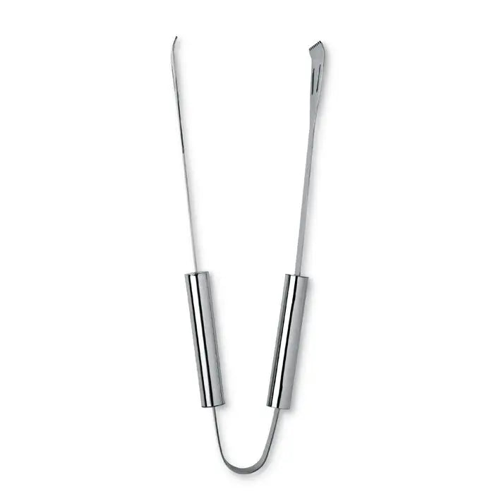Set de 3 unelte pentru gratar cu carcasa de aluminiu incluzand explorator dentar din otel inoxidabil argintiu cu varf curbat