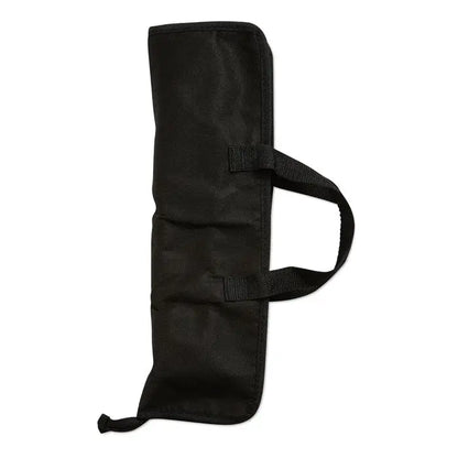 Husa neagra din material textil rezistent pentru 3 unelte de gratar cu bretea maner si cusaturi intarite
