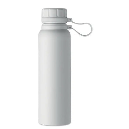 Balon cu perete dublu 780 ml sticla de apa din otel inoxidabil mat gri cu capac cu filet si maner integrat