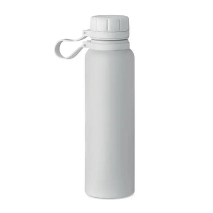 Balon cu perete dublu 780 ml sticla de apa din otel inoxidabil alb mat cu capac infiletabil si maner integrat