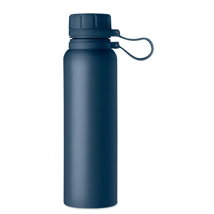 Balon cu perete dublu 780 ml sticla de apa din otel inoxidabil albastru inchis mat cu capac cu filet si bucla integrata