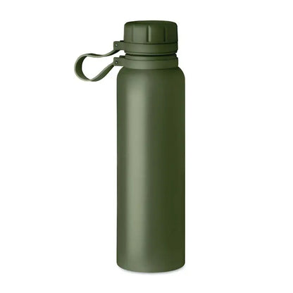 Balon cu perete dublu 780 ml sticla de apa din otel inoxidabil mat olive cu capac cu filet si maner integrat