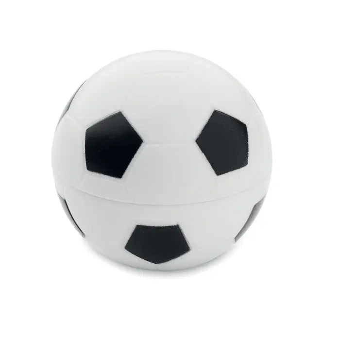 Balsam de buze în formă de fotbal alb-negru cu design clasic pentagon și hexagon pentru relaxare