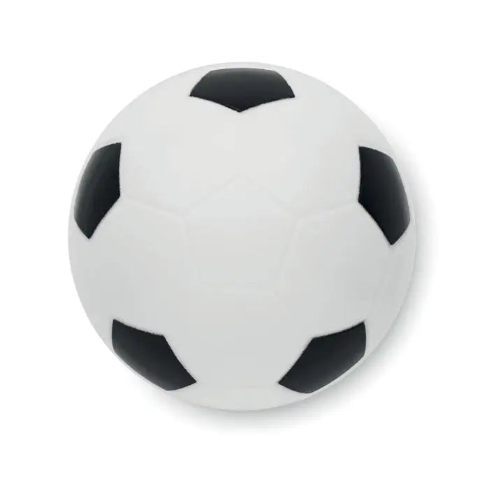 Balsam de buze in forma de fotbal cu model clasic alb si negru din pentagoane si hexagoane
