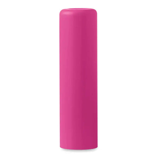 Balsam de buze într-un tub cilindric roz vibrant cu finisaj mat neted pentru hidratare bucală