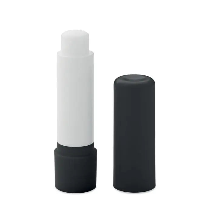 Balsam de buze vegan din abs reciclat alb si negru cu finisaj mat pentru hidratare naturala