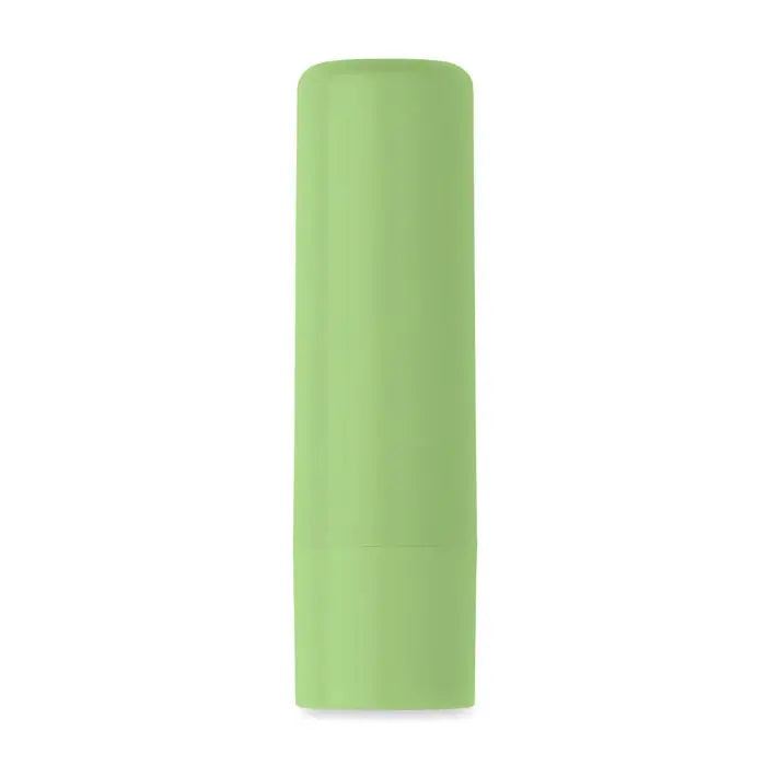 Balsam de buze vegan din abs reciclat, tub cilindric verde deschis, finisaj mat, elegant si durabil