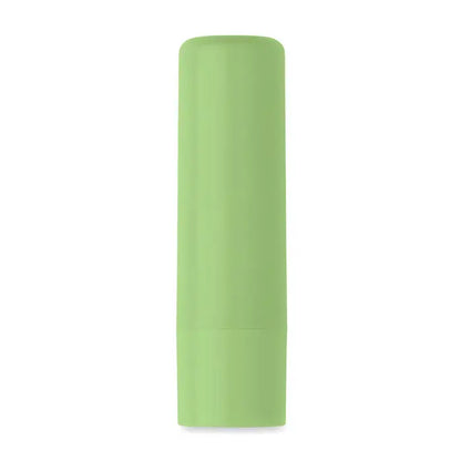 Balsam de buze vegan din abs reciclat, tub cilindric verde deschis, finisaj mat, elegant si durabil
