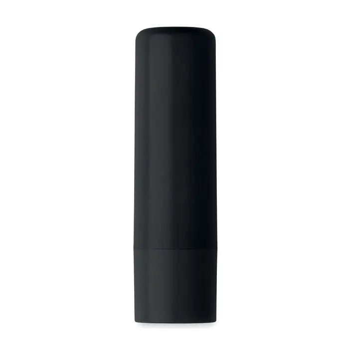 Balsam de buze vegan din abs reciclat cu tub cilindric negru si finisaj mat