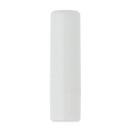 Balsam de buze vegan din abs reciclat în tub cilindric alb mat cu finisaj neted solid