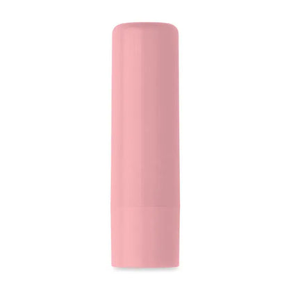 Balsam de buze vegan din abs reciclat în tub roz mat cu design minimalist și finisaj elegant