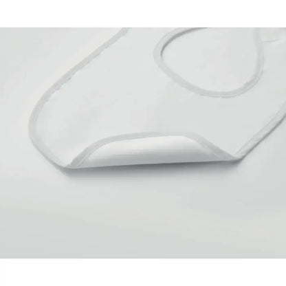 Bavete bebelus din bumbac cu masca pentru picioare din silicon alb translucid cu suprafata neteda si margini rotunjite