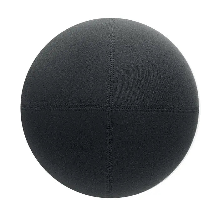 Beanie unisex din bumbac negru rotund cu cusaturi vizibile in forma de cruce din material moale